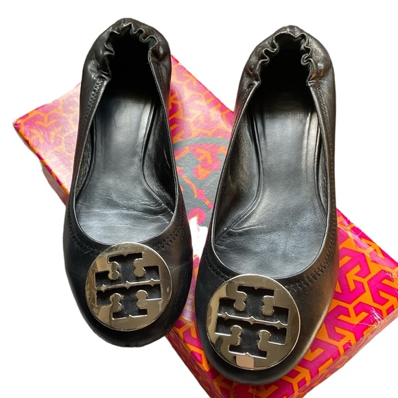 Tory Burch Reva Ballet Flats Size 8.5 - Picture 2 of 11